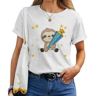 Children's Endlich Schulkind Sloth T-shirt Frauen - Geschenkecke