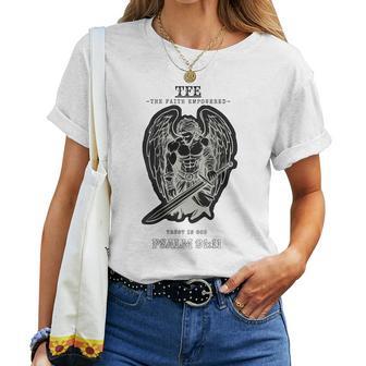 Christen Engel Backprint For And Women T-shirt Frauen - Geschenkecke