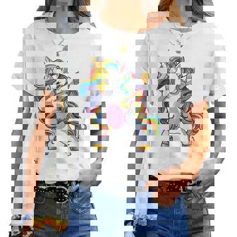 Dab Unicorn Camicia Ragazze Bambini Donne Dabbing Unicorni Maglietta da donna - Novitaregali