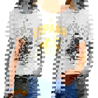 España Hombre Niños Bandera Española Cuello Camiseta de mujer - Regaloses