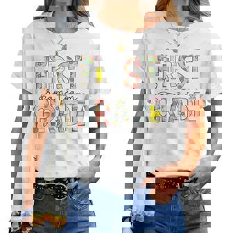 First Grade Dream Team 1St Grade Teacher First Day Of School Women T-shirt | Mazezy