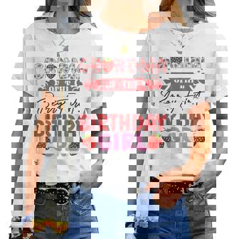 Grandma Of The Berry First Birthday Girl Sweet Strawberry Women T-shirt | Seseable UK