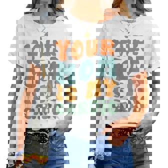Groovy Your Mom Is My Cardio Daying Gym Workout Maglietta da donna - Novitaregali