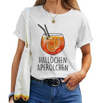 Hallöchen Aperoilchen For And Gray T-shirt Frauen - Geschenkecke