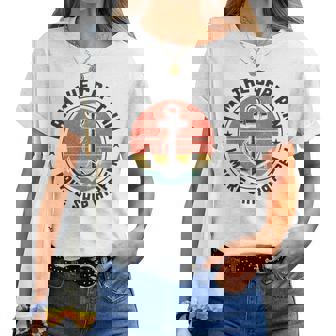 Je Suis Le Capitaine Je Fais Navire Arriver Drôle Ponton Bateau T-shirt femme - Cadeauxyz