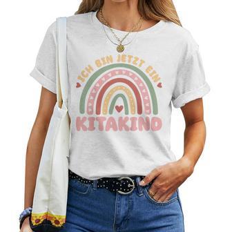 Kinder Ich Bin Jetzt Ein Kitakind 2024 Kita Rainbow T-shirt Frauen - Geschenkecke