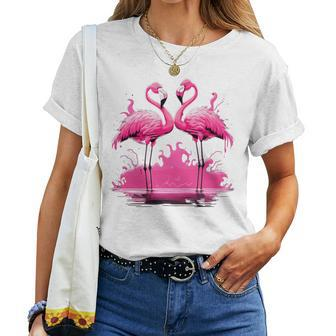 Pink Flamingo Summer Vibes For Women Women T-shirt - Monsterry UK