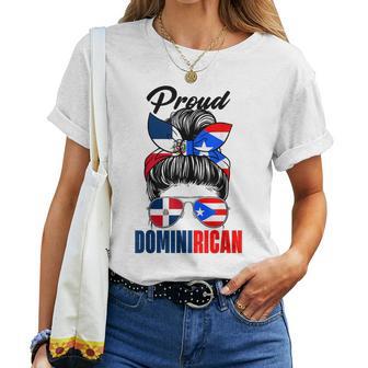 Proud Dominirican Girl Puerto Rico & Dominican Republic Flag Women T-shirt - Thegiftio UK