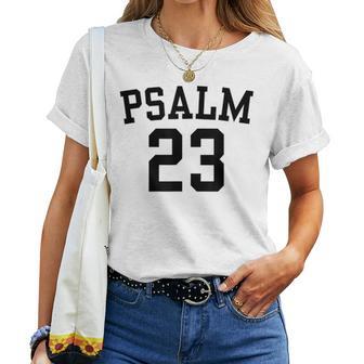 Psalm 23 Retro Sneakerhead Christian Bible Women T-shirt | Seseable UK