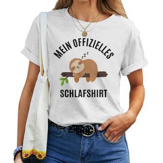 Pyjamas Top Pyjamas Sloth Sleep T-shirt Frauen - Geschenkecke