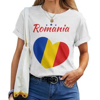 Romania Flag Women's Romania T-shirt Frauen - Geschenkecke