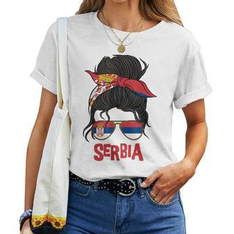 Serbia For Girls Serbia Flag For Serbia S T-shirt Frauen - Seseable