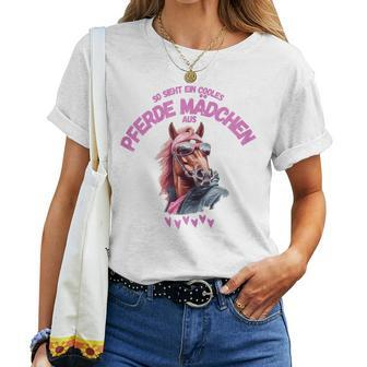 So Sieht Ein Cool Horse Girl So Sieht Ein Cool Horse Girl T-shirt Frauen - Seseable