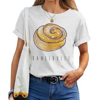 Sweden Kanelbulle Cinnamon Snail Baking Fika Coffee T-shirt Frauen - Geschenkecke