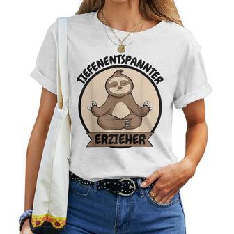 Teacher Deep-Relaxed Sloth Yoga T-shirt Frauen - Geschenkecke