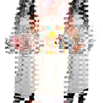 2Nd Grade Teacher Rodeo Country Western Howdy Second Grade Women's Oversized Comfort T-shirt - Thegiftio