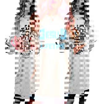 Christian Bible Verse Team Jesus Lifetime Member Scripture Women's Oversized Comfort T-shirt - Monsterry