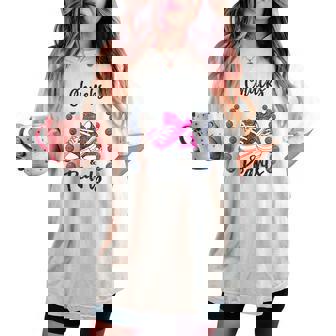 Cute Chucks And Pearls 2024 Black History Proud Mother Women's Oversized Comfort T-shirt | Seseable UK