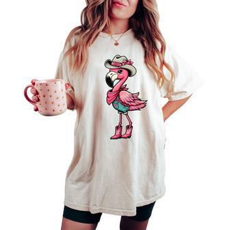 Flamingo Cute Flamingo Tropical Birds Women's Oversized Comfort T-shirt - Thegiftio UK