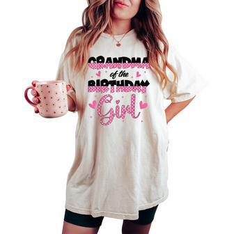 Grandma Of The Birthday Girl Family Matching Party Women's Oversized Comfort T-shirt - Thegiftio UK