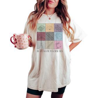 In My Math Teacher Era Back To School Women's Oversized Comfort T-shirt - Thegiftio UK