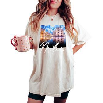 Milano For Milano Italy Souvenirs Women's Oversized Comfort T-shirt - Thegiftio UK