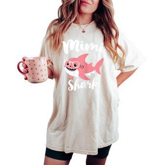 Mimi Shark Mother's Day Grandma Women's Oversized Comfort T-shirt - Thegiftio UK