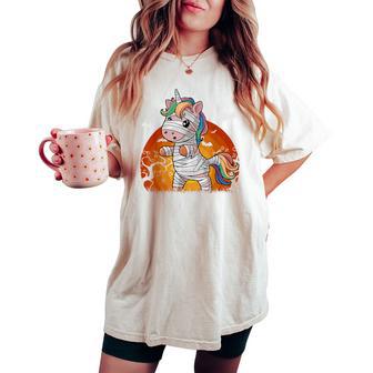 Mummy Unicorn Halloween Girls Unicorn Halloween Costumes Women's Oversized Comfort T-shirt - Thegiftio UK