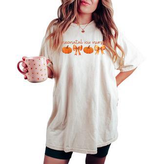 Neonatal Intensive Care Unit Nicu Coquette Autumn Fall Women's Oversized Comfort T-shirt - Thegiftio UK