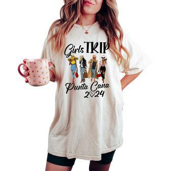 Punta Cana Girls Trip 2024 Birthday Squad Vacation Women's Oversized Comfort T-shirt - Thegiftio UK