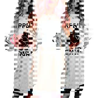 Repent Sinner Christian Bible Jesus Lord Woman Savior Women's Oversized Comfort T-shirt - Monsterry