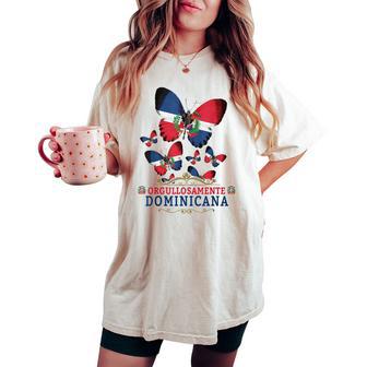 Republica Dominicana Butterfly For & Dominican Flag Women's Oversized Comfort T-shirt - Thegiftio UK