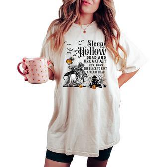 Sleepy Hollow Retro Vintage Headless Horseman Halloween Women's Oversized Comfort T-shirt - Thegiftio UK