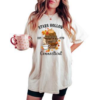 Star Fall Hollow Autumn Connecticut Women's Oversized Comfort T-shirt - Thegiftio UK