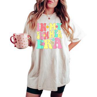 In My Summer Era Groovy Summer Break Vacation Women's Oversized Comfort T-shirt - Thegiftio UK