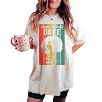 Unapologetically Dope Leo Melanin Horoscope Women's Oversized Comfort T-shirt - Thegiftio UK