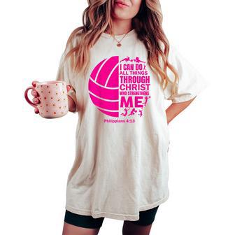 Volleyball For N Girls Christian Christ Women's Oversized Comfort T-shirt - Thegiftio UK