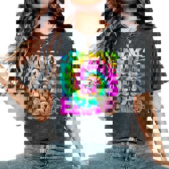 10Th Girl Birthday Tie Dye In My Double Digits Era Women's Oversized Comfort T-Shirt - Seseable