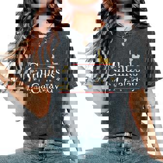 2024 Childless Cat Lady Women's Oversized Comfort T-Shirt | Mazezy