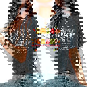 2024 Thanksgiving Crew Turkey Fall Family Matching Kid Women's Oversized Comfort T-Shirt - Thegiftio UK