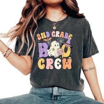 2Nd Grade Boo Crew Second Grade Halloween Costume Teacher Women's Oversized Comfort T-Shirt - Thegiftio UK