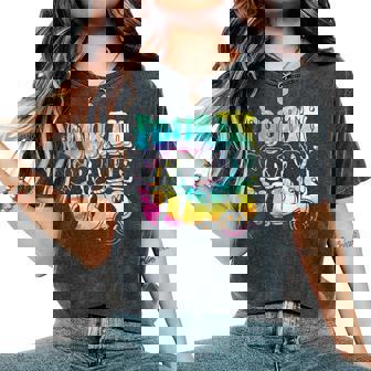 4Th Grade Vibes Groovy Smile Face Tie Dye Back To School Women's Oversized Comfort T-Shirt | Mazezy