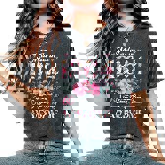 60 Year Old Made In 1964 Floral 60Th Birthday Women Women's Oversized Comfort T-Shirt - Thegiftio UK