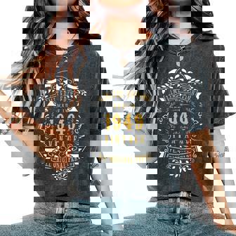75 Years Old 75Th Birthday Made Born In 1949 Idea Women's Oversized Comfort T-Shirt - Thegiftio UK