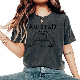 Amistad House Of Friendship Rca Friendly School Spirit Women's Oversized Comfort T-Shirt - Thegiftio UK