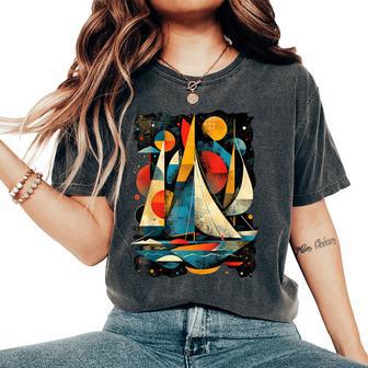 Artistic Sailor And Sailing Love Women's Oversized Comfort T-Shirt - Thegiftio UK