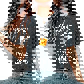 Beer Me I'm Getting Married B-Day Party Divertente Bere T-shirt comoda oversize da donna - Novitaregali