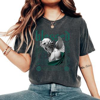 Blessed Oxidized Green 4S Matching For Women Women's Oversized Comfort T-Shirt - Thegiftio UK