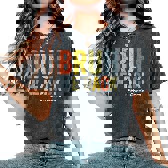 Bruh We Back 5Th Graders Fifth Grade Back To School Women's Oversized Comfort T-Shirt | Seseable CA