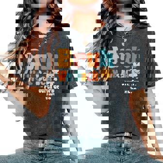 Bruh We Back Fourth Grade Vibes 1St Day Of School 4Th Grade Women's Oversized Comfort T-Shirt | Mazezy